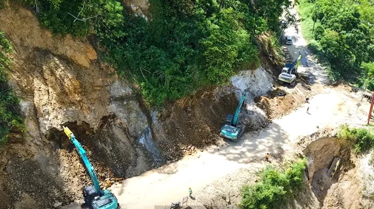 Penanganan Jalan Tangsaran Gayo Lues Terus Dikebut