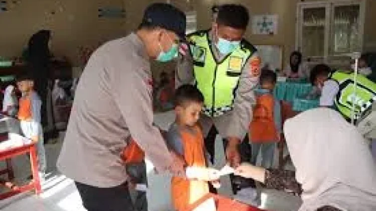 Polres Bener Meriah Gelar Cek Kesehatan Gratis untuk Anak TK