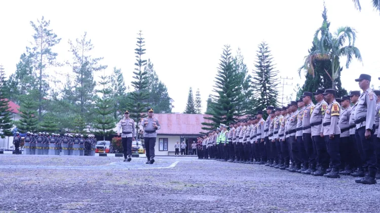 Polres Bener Meriah Geser 153 Personel untuk Pengamanan Pilkades Serentak