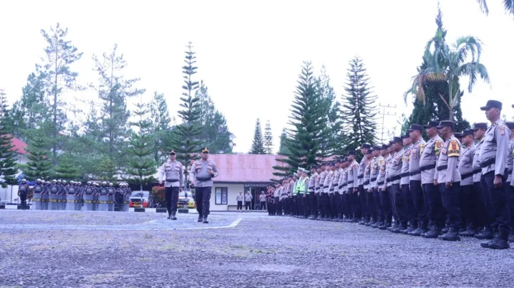 Polres Bener Meriah Geser 153 Personel untuk Pengamanan Pilkades Serentak