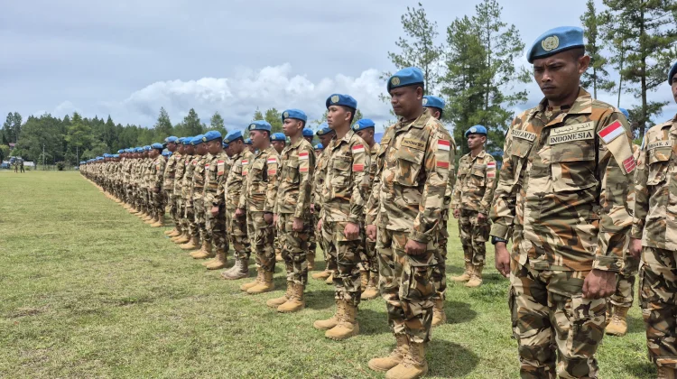 Personel Satgas Yonmek TNI Konga  XXIII-S Unifil Kembali Dari Lebanon