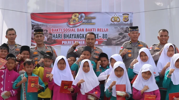Kapolres Bener Meriah Salurkan Bantuan Sosial dan Santunan