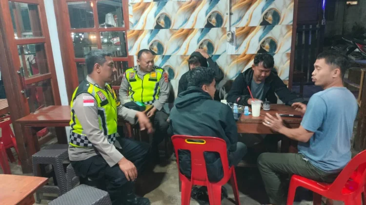 Patroli Malam Polsek Pintu Rime Gayo, Wujudkan Rasa Aman bagi Masyarakat