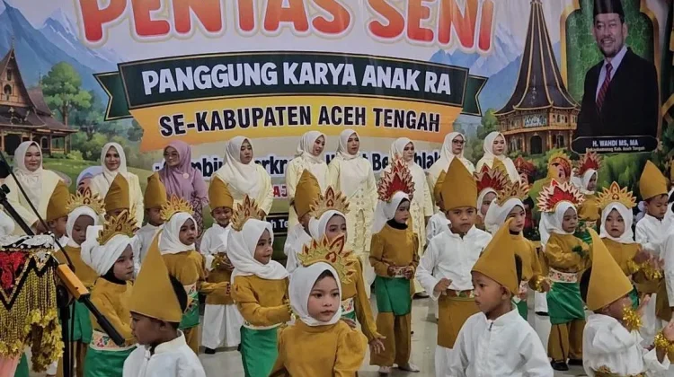 960 Anak RA se-Aceh Tengah Meriahkan Gebyar Pentas Seni