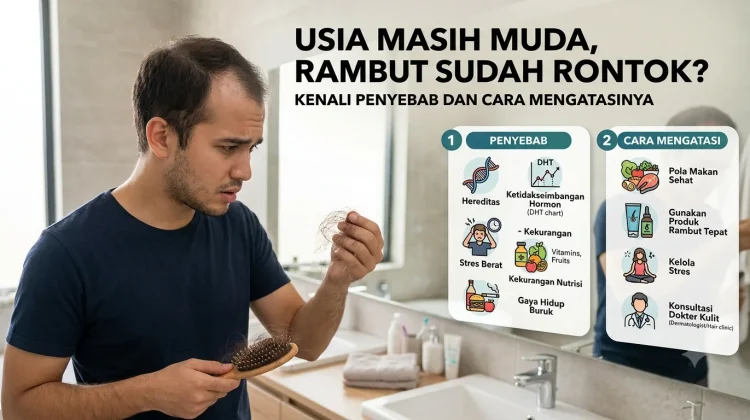 Usia Masih Muda, Rambut Sudah Rontok? Kenali Penyebab dan Cara Mengatasinya