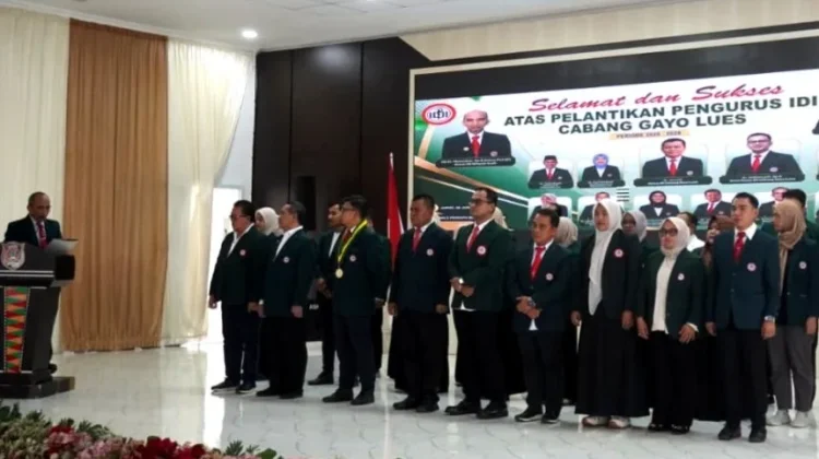 Pengurus IDI Gayo Lues Periode 2025–2028 Resmi Dilantik