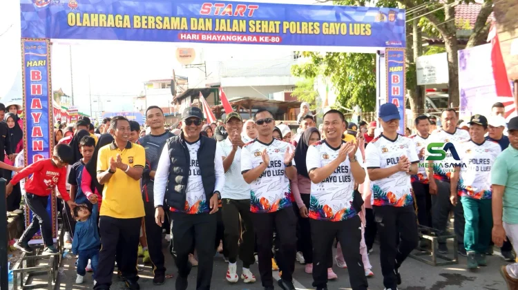 Car Free Day Meriahkan Hari Bhayangkara Ke-80 di Gayo Lues