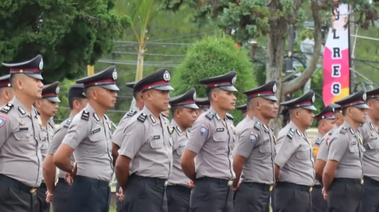 48 Personel Polres Bener Meriah Naik Pangkat
