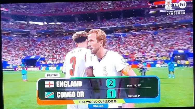 Kane Jadi Penyelamat, Inggris Bangkit Tumbangkan DR Kongo 2-1