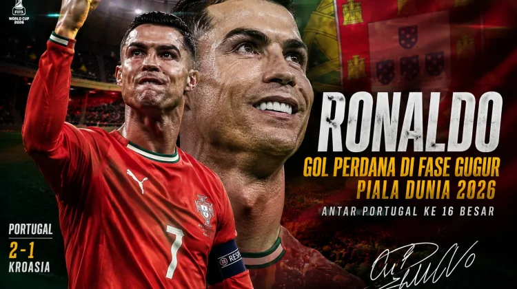 Ronaldo Cetak Gol Perdana di Fase Gugur Piala Dunia 2026
