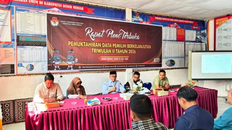 KIP Bener Meriah Pleno Rekapitulasi Pemutakhiran Data Pemilih Berkelanjutan