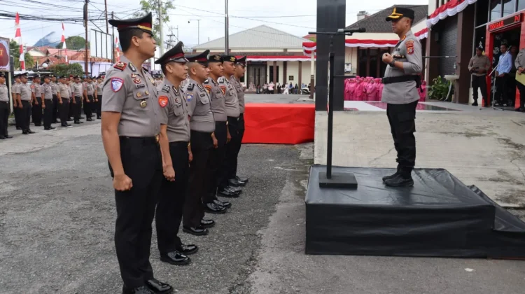 86 Personel Polres Aceh Tengah Naik Pangkat