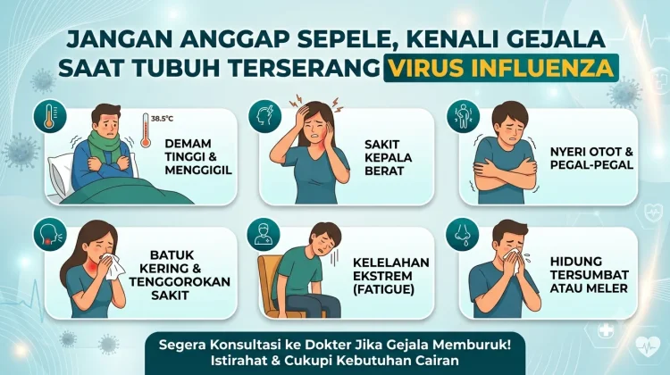 Jangan Anggap Sepele, Kenali Gejala saat Tubuh Terserang Virus Influenza