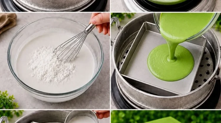 Kue Lapis Pandan Cantik, Jajanan Tradisi dengan Tekstur Kenyal dan Rasa Gurih Manis