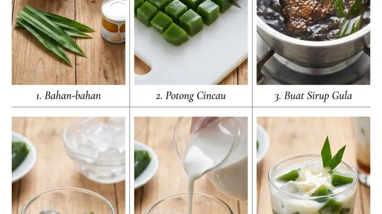 Resep Es Cincau Hijau Jadul yang segar dan klasik.