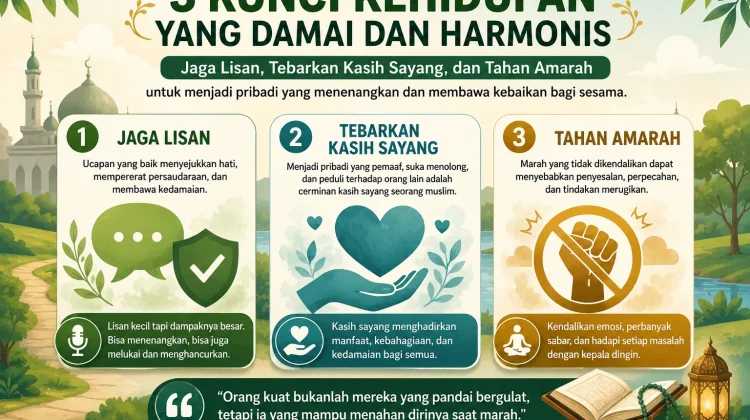 Tiga Kunci Kehidupan yang Damai dan harmonis