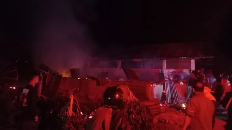 Kebakaran Hanguskan Rumah Warga di Dedingin Kute Panang