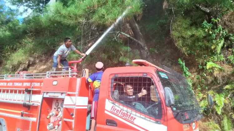 Kebakaran Lahan Melanda Desa Mengaya Aceh Tengah, 1,5 Hektar Hangus Terbakar