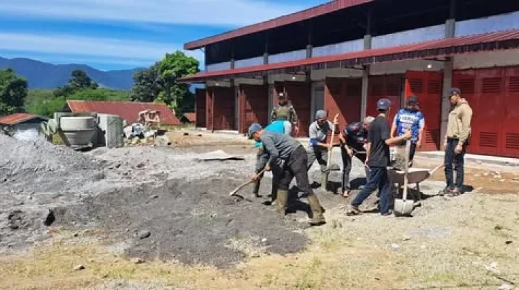 Babinsa Blang Pulo Aktif Dukung Pembangunan Koperasi Desa Merah Putih
