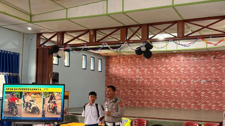 Polisi Masuk Sekolah, Polres Bener Meriah Ajak Pelajar Tertib Berlalu Lintas