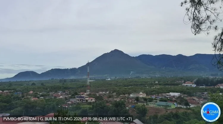 Aktivitas Gunung Bur Ni Telong Masih Level II, Masyarakat di Minta Jaga Jarak