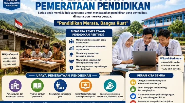Pentingnya Pemerataan Pendidikan untuk mewujudkan SDM Unggul dan Berdaya Saing