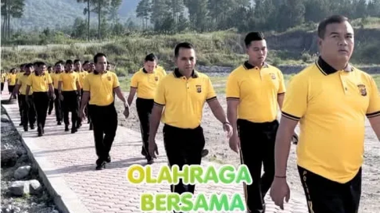 Jumat Sehat, Personel Polres Bener Meriah  Olahraga Bersama