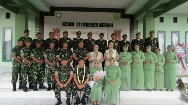 Suasana Haru Warnai Lepas Sambut Dandim 0119/Bener Meriah