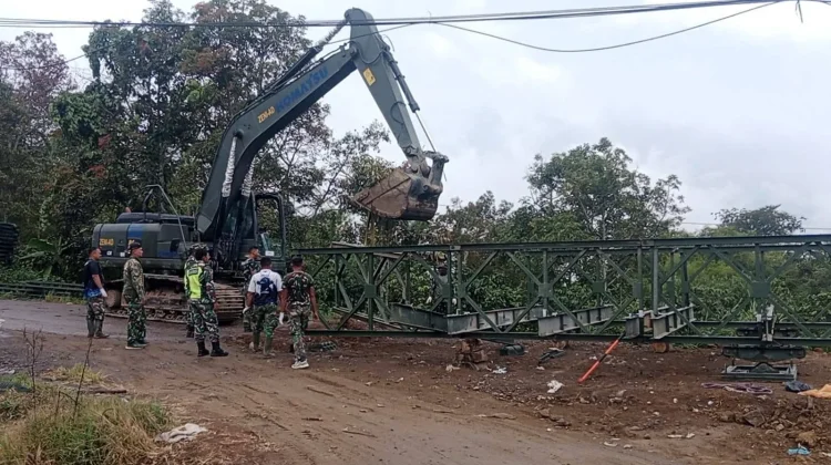 Jembatan Bailey di Bintang Permata Memasuki Tahap Perakitan
