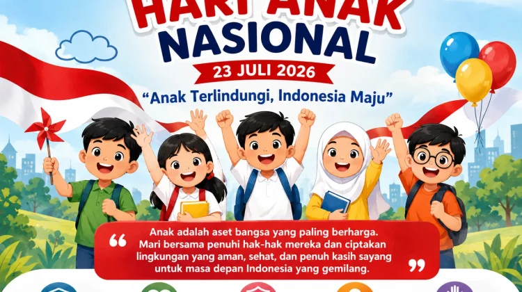Hari Anak Nasional 2026: Wujudkan Generasi Sehat, Cerdas, Terlindungi