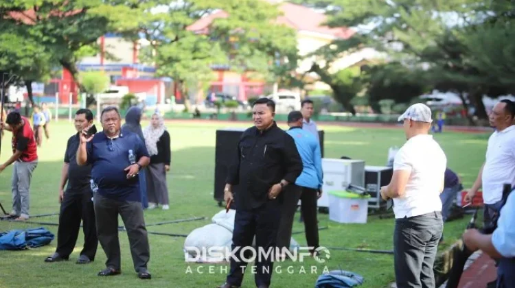 H-1 Kontes Durian, Bupati Aceh Tenggara Tinjau Persiapan Pelaksanaan