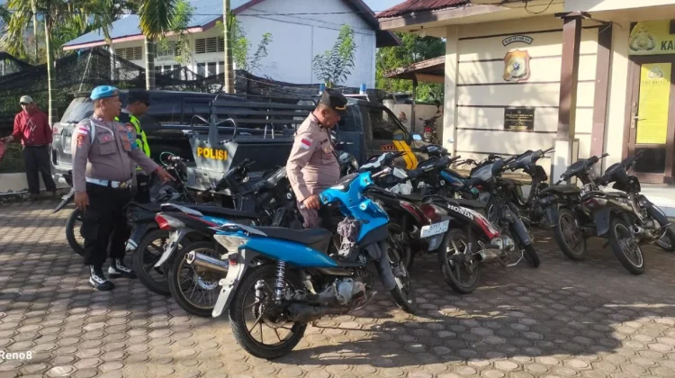 Polsek Pintu Rime Gayo Tertibkan Knalpot Brong