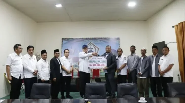 BAS Bener Meriah Serahkan Zakat  Rp 400 Juta ke Baitul Mal