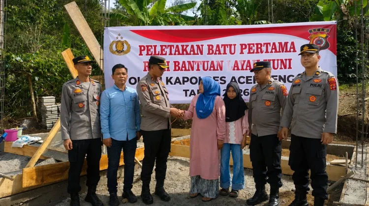 Polres Aceh Tengah Bangun Rumah Layak Huni untuk Warga