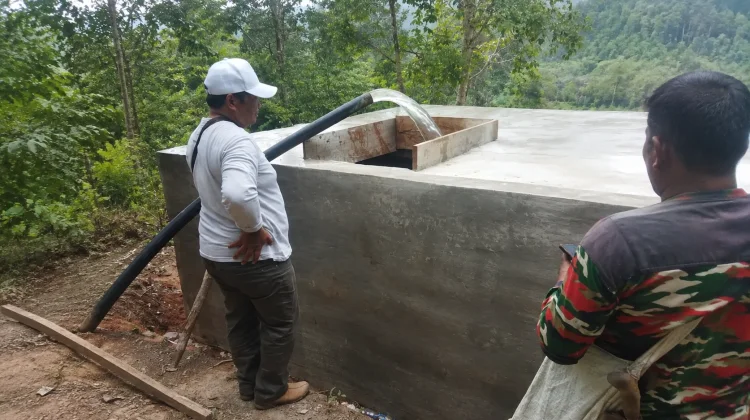 Masyarakat Kampung Kute Ni Reje Rasakan Manfaat Bantuan Sarana Air Bersih BNPB
