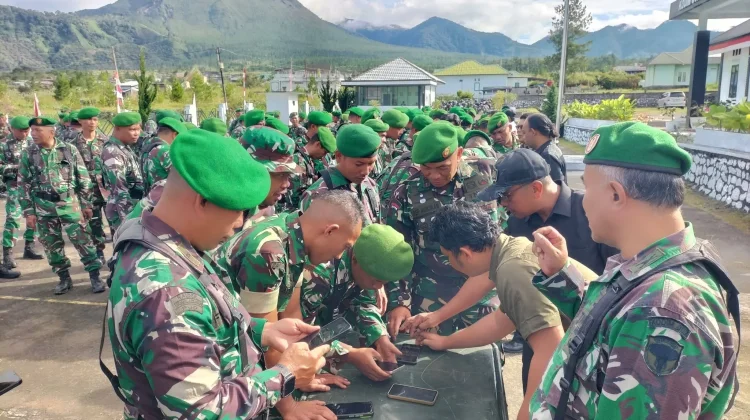 Sidak HP, Kodim 0119/Bener Meriah Pastikan Prajurit Tidak Terlibat Judi Online