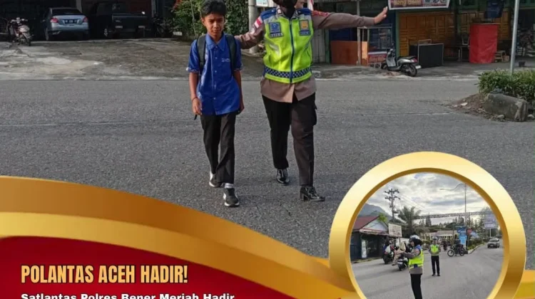 Satlantas Polres Bener Meriah Hadir di Titik Rawan, Wujudkan Lalu Lintas Lancar