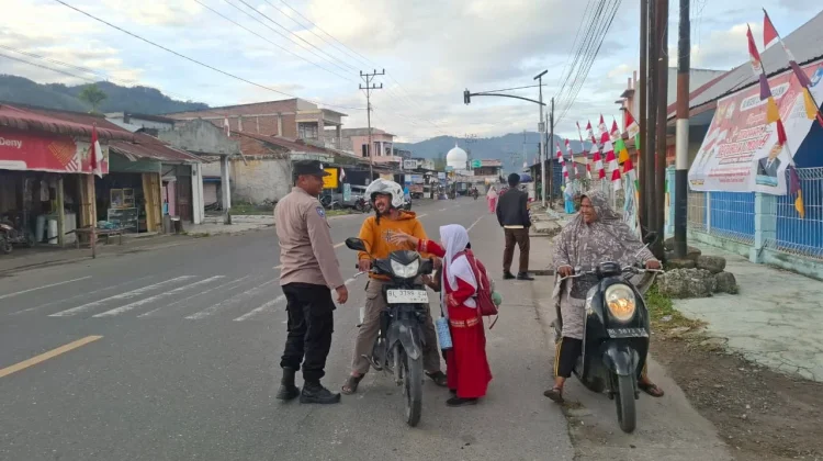 Polsek Pegasing Intensifkan Strong Point Pagi