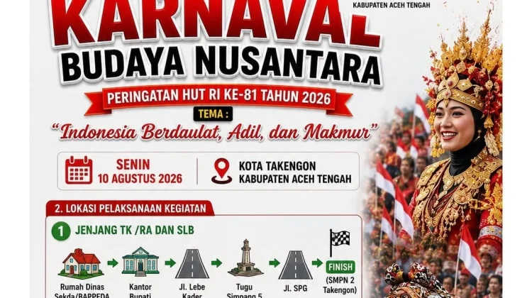 HUT ke-81 RI, 8 Ribuan Peserta Akan Ramaikan Karnaval Budaya di Aceh Tengah
