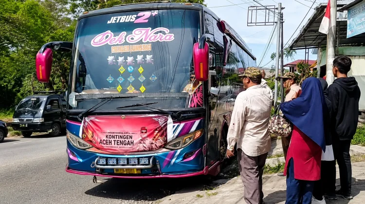 Kontingen Pramuka Aceh Tengah Tempuh Perjalanan Darat menuju Cibubur