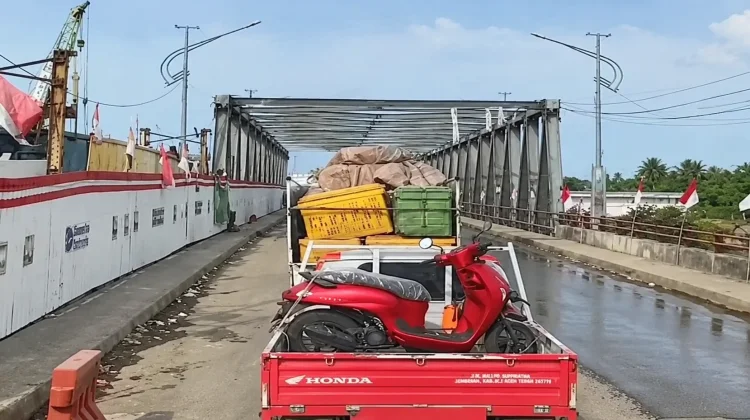 Jembatan Diperbaiki, Perjalanan Jamnas Aceh Tengah Sempat Tertahan