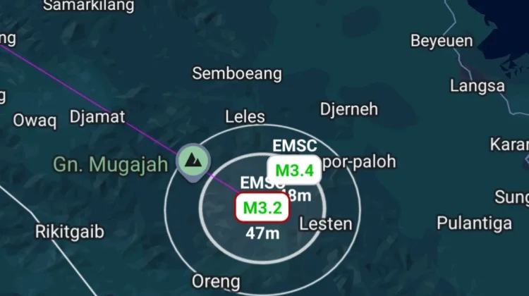 Dua Gempa Berurutan Guncang Gayo Lues