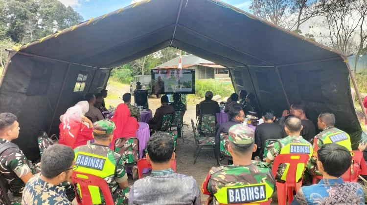 Kodim 0119/BM Ikuti Launching 2.500 Jembatan Garuda dan 3.000 Titik Air Bersih