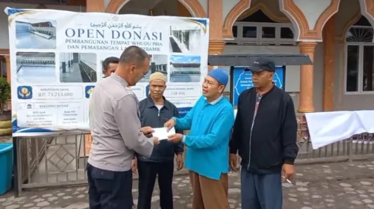 Polres Bener Meriah Salurkan Dana Bazis untuk Pembangunan Masjid Mardhatillah