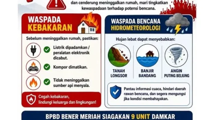 BPBD Bener Meriah Imbau Masyarakat Waspada Potensi Bencana Saat HUT RI