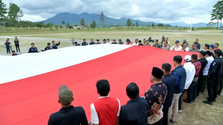 HUT RI, Bendera Raksasa Akan di Puncak Merah Putih Bener Meriah