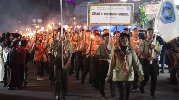 Pawai Obor di Takengon Berlangsung Meriah