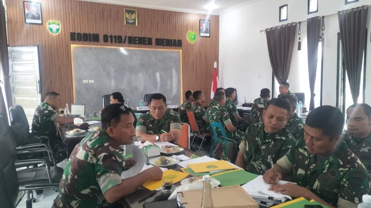 Tim Audit Itdam Iskandar Muda Laksanakan Pemeriksaan di Kodim 0119/Bener Meriah