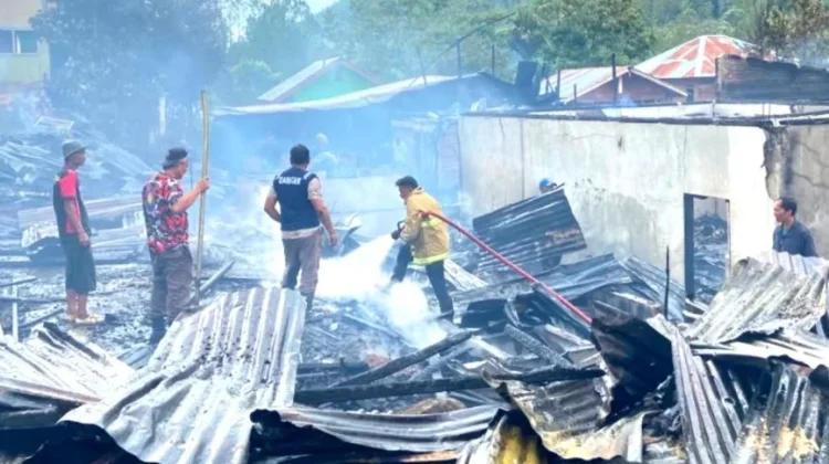11 Rumah Warga Lukup Baru Ludes Terbakar, Pemda Gayo Lues Gerak Cepat