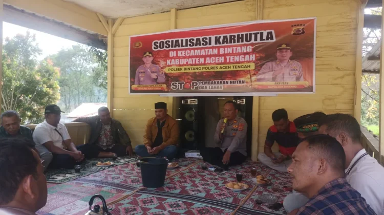 Perkuat Benteng Pencegahan Karhutla, Polsek Bintang Gandeng Reje Kampung